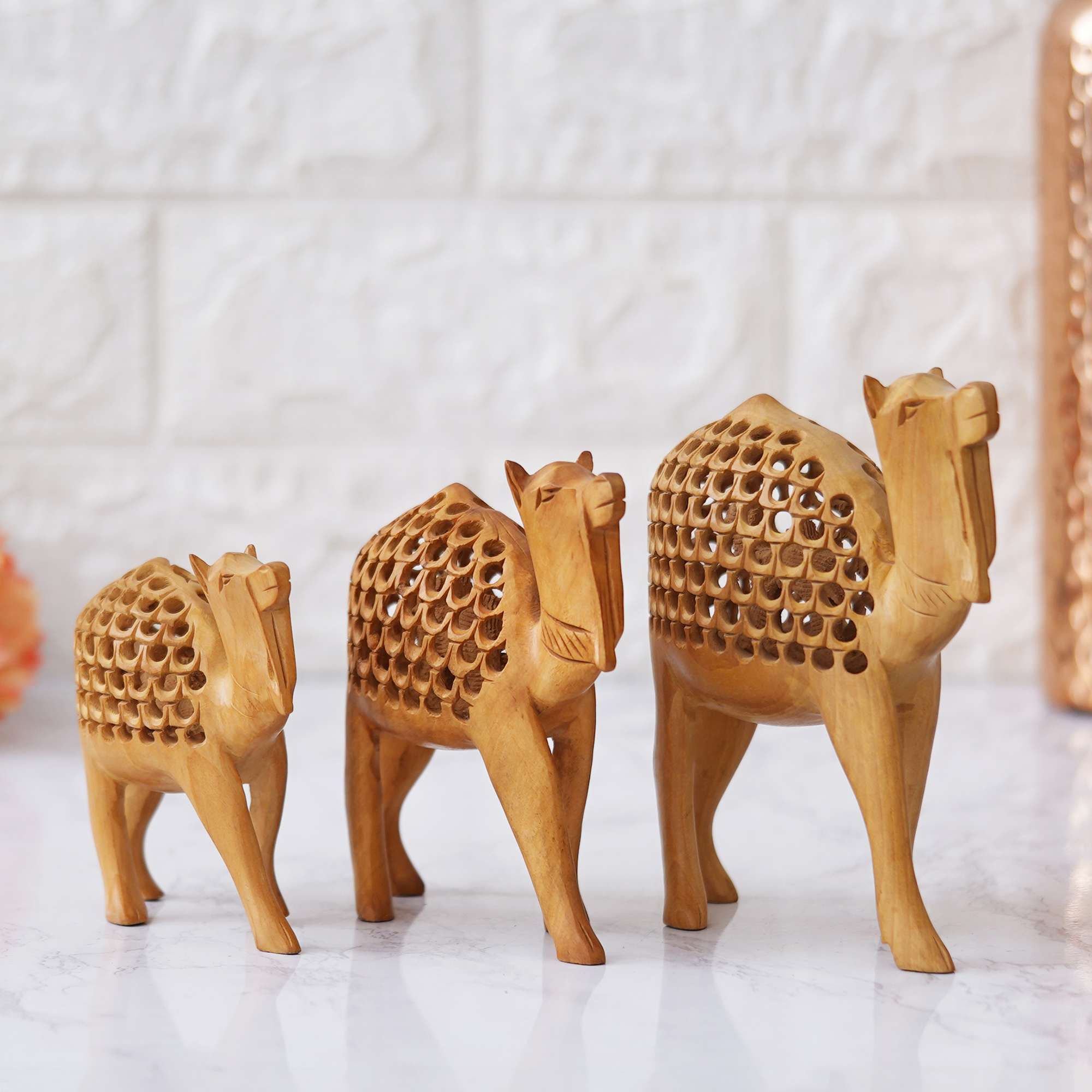 Wooden Camel for Home Decor